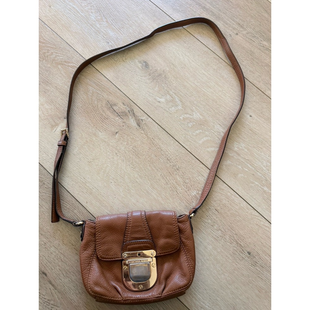 Michael Kors Brown Leather Crossbody Bag